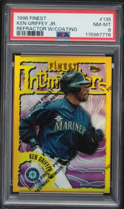1996 #135 Ken Griffey Jr PSA 8 Finest Baseball