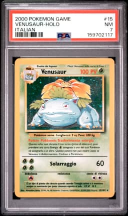 2000 #15 Venusaur-Holo PSA 7 Game