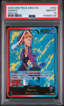 2025 #002 Marco PSA 10 EB02-Extra Booster -Anime 25th Collection- One Piece