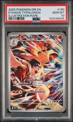 2025 #190 Ethan's Typhlosion PSA 10 Dri EN-Destined Rivals Pokemon