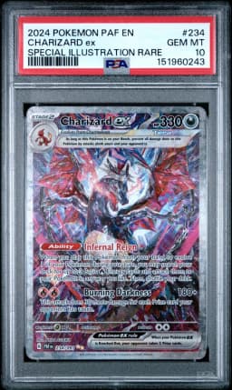 2024 #234 Charizard EX PSA 10 Paf EN-Paldean Fates