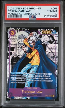 2024 #069 Trafalgar Law PSA 10 One Piece PRB01-Premium Booster -One Piece Card the Best-