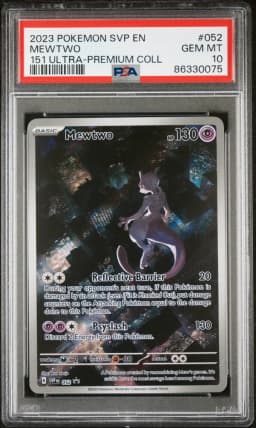 2023 #052 Mewtwo PSA 10 Svp EN-SV Black Star Promo