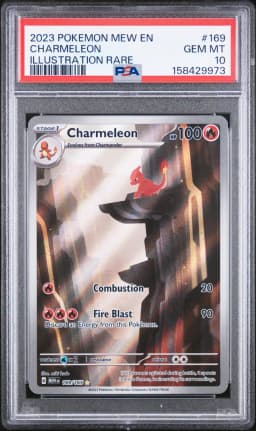2023 #169 Charmeleon PSA 10 Mew EN-151
