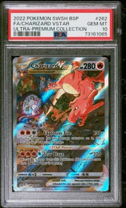 2022 #262 Full Art/Charizard Vstar PSA 10 Swsh Black Star Promo