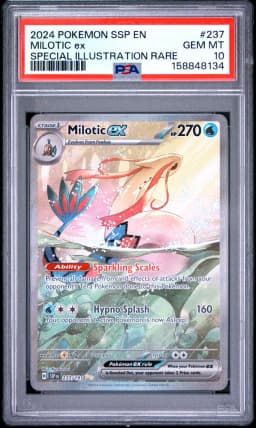 2024 #237 Milotic EX PSA 10 Ssp EN-Surging Sparks
