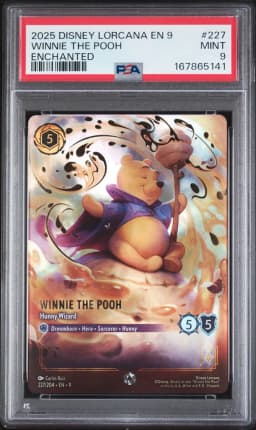 2025 #227 Winnie the Pooh - Hunny Wizard PSA 9 Disney Lorcana EN 9-Fabled