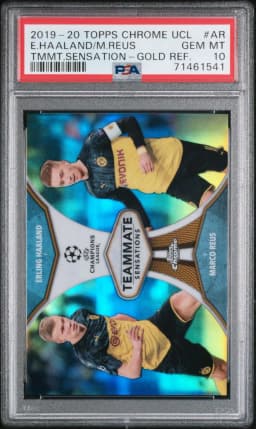 2019 #AR Erling Haaland/Marco Reus PSA 10 Topps Chrome UEFA Champions League Teammate Sensations