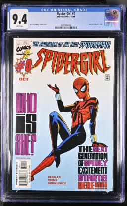 1998 Spider-Girl #0 CGC 9.4 Marvel Comics