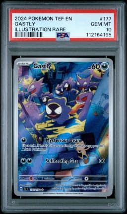 2024 #177 Gastly PSA 10 Tef EN-Temporal Forces