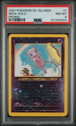 2001 #1 Mew-Holo PSA 8 Southern Islands Promo