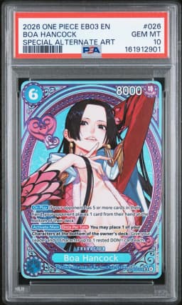 2026 #026 Boa Hancock PSA 10 One Piece EB03-Extra Booster -One Piece Heroines Edition-