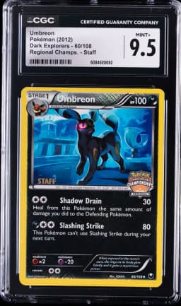 2012 #60 Umbreon-Holo CGC 9.5 Black & White Dark Explorers Pokemon