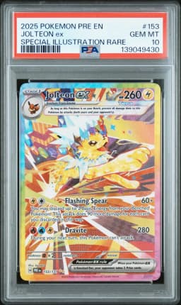 2025 #153 Jolteon EX PSA 10 Pre EN-Prismatic Evolutions