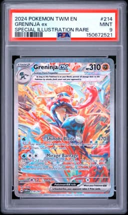 2024 #214 Greninja EX PSA 9 Twm EN-Twilight Masquerade