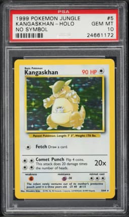 1999 #5 Kangaskhan-Holo PSA 10 Jungle Pokemon