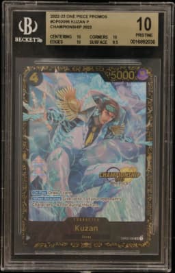2022 #OP02096 Kuzan SR/(Championship '23 Regionals Wave 2 Top 32 Prize) BGS 10 One Piece Card Game Promos