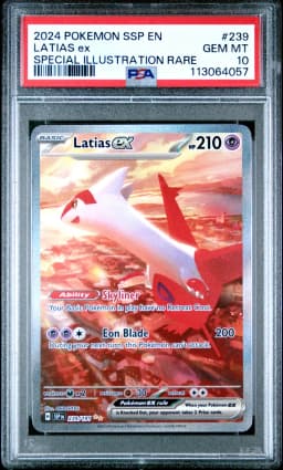 2024 #239 Latias EX PSA 10 Ssp EN-Surging Sparks