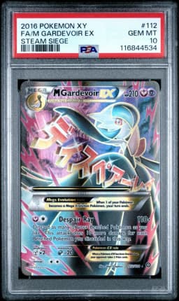 2016 #112 Full Art/M Gardevoir EX PSA 10 XY Steam Siege