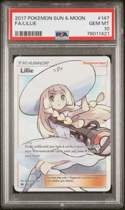 2017 #147 Full Art/Lillie PSA 10 Sun & Moon