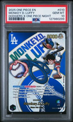 2025 #010 Monkey D. Luffy PSA 10 One Piece Promos