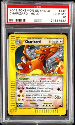 2003 #146 Charizard-Holo PSA 10 Skyridge