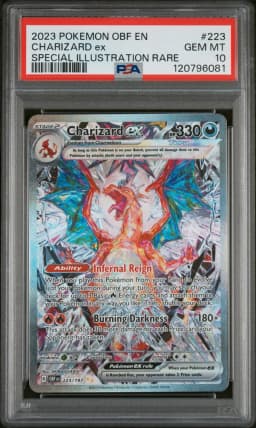 2023 #223 Charizard EX PSA 10 Obf EN-Obsidian Flames