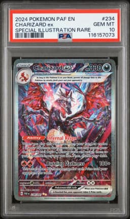 2024 #234 Charizard EX PSA 10 Paf EN-Paldean Fates