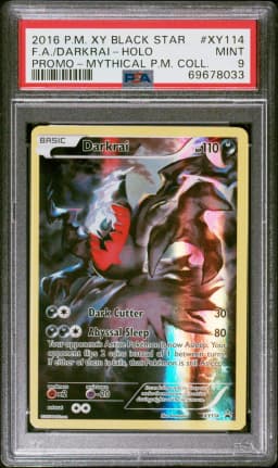 2016 #XY114 Full Art/Darkrai PSA 9 XY Black Star Promo