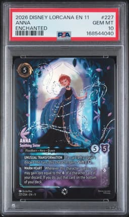 2026 #227 Anna - Soothing Sister PSA 10 Disney Lorcana EN 11-Winterspell