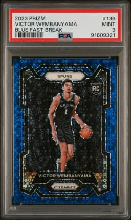 2023 #136 Victor Wembanyama PSA 9 Panini Prizm Basketball