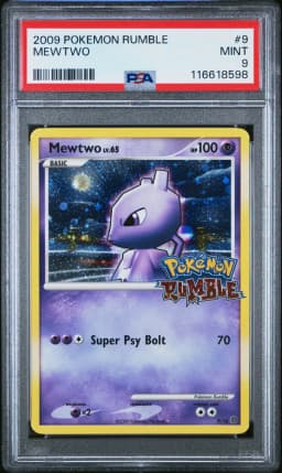 2009 #9 Mewtwo PSA 9 Rumble
