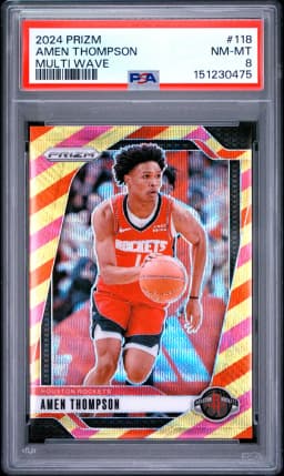 2024 #118 Amen Thompson PSA 8 Panini Prizm