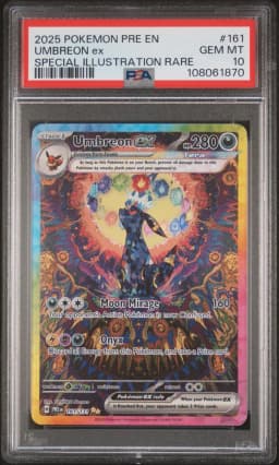 2025 #161 Umbreon EX PSA 10 Pre EN-Prismatic Evolutions