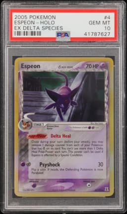 2005 #4 Espeon-Holo PSA 10 EX Delta Species