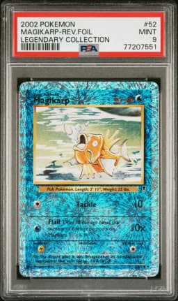 2002 #52 Magikarp-Reverse Foil PSA 9 Legendary Collection