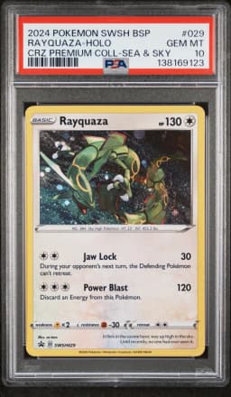 2024 #029 Rayquaza-Holo PSA 10 Swsh Black Star Promo