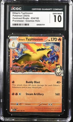 2025 #034 Ethan's Typhlosion CGC 10 Destined Rivals - DRI EN - English