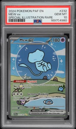 2024 #232 Mew EX PSA 10 Paf EN-Paldean Fates