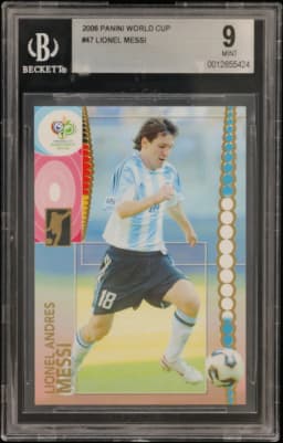 2006 #47 Lionel Andres Messi BGS 9 Panini World Cup