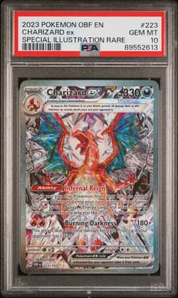 2023 #223 Charizard EX PSA 10 Obf EN-Obsidian Flames