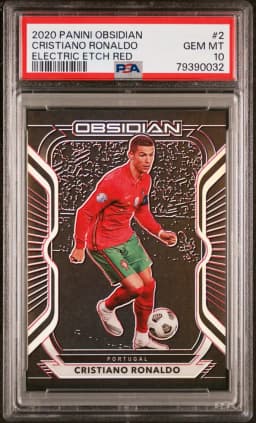 2020 #2 Cristiano Ronaldo PSA 10 Panini Obsidian