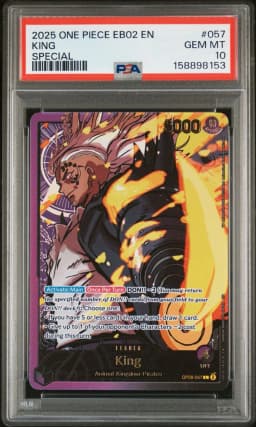 2025 #057 King PSA 10 One Piece EB02-Extra Booster -Anime 25th Collection-