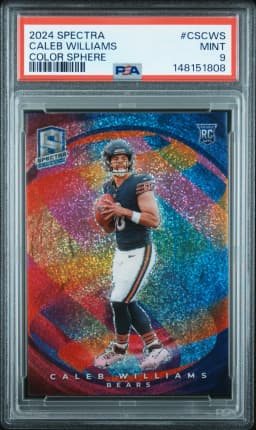 2024 #CSCWS Caleb Williams PSA 9 Panini Spectra Color Sphere