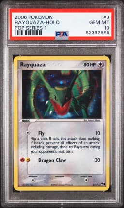 2006 #3 Rayquaza-Holo PSA 10 Pop Series 1