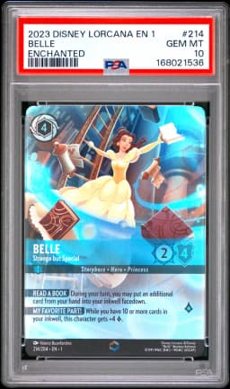 2023 #214 Belle - Strange But Special PSA 10 Disney Lorcana EN 1-the First Chapter