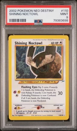 2002 #110 Shining Noctowl PSA 9 Neo Destiny