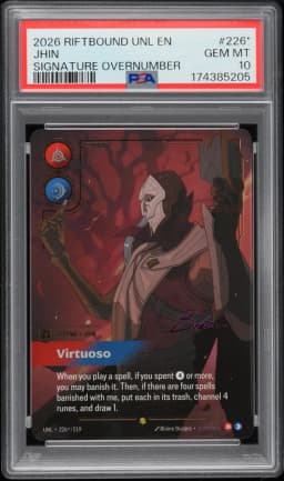 2026 #226* Jhin - Virtuoso PSA 10 Riftbound: League of Legends Unl-Unleashed