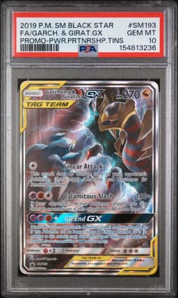 2019 #SM193 Full Art/Garchomp & Giratina GX PSA 10 SM Black Star Promo