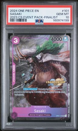 2024 #101 Sasaki PSA 10 One Piece Championship 2023 Event Pack